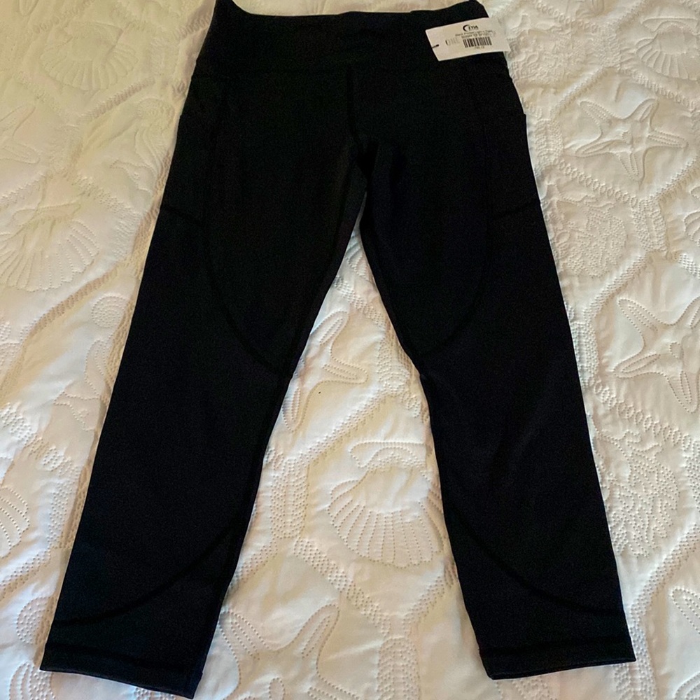 Zyia Black High Rise Leggings 7/8 length size 12